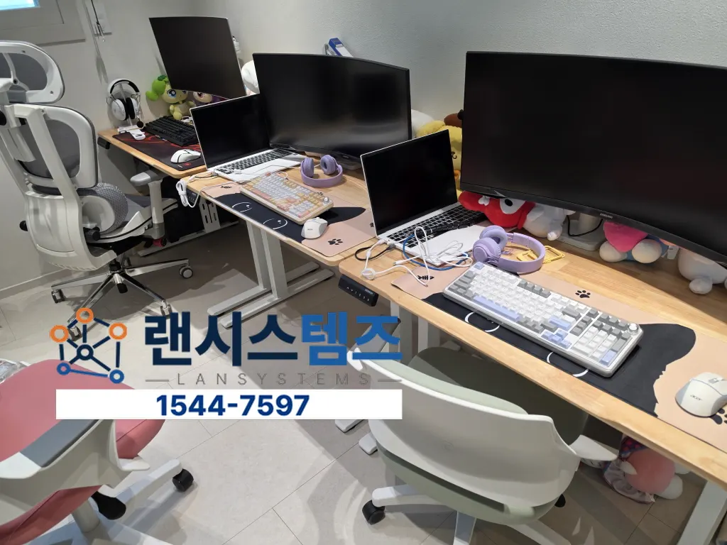 상도동 사무실 네트워크 구축 및 10회선 랜선 포설 작업 사례
