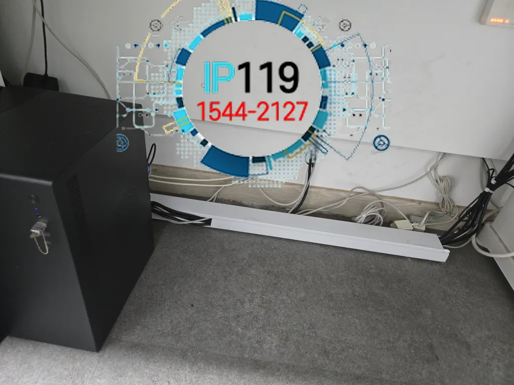 사무실 PC 및 CCTV 배선 정리 작업 사례