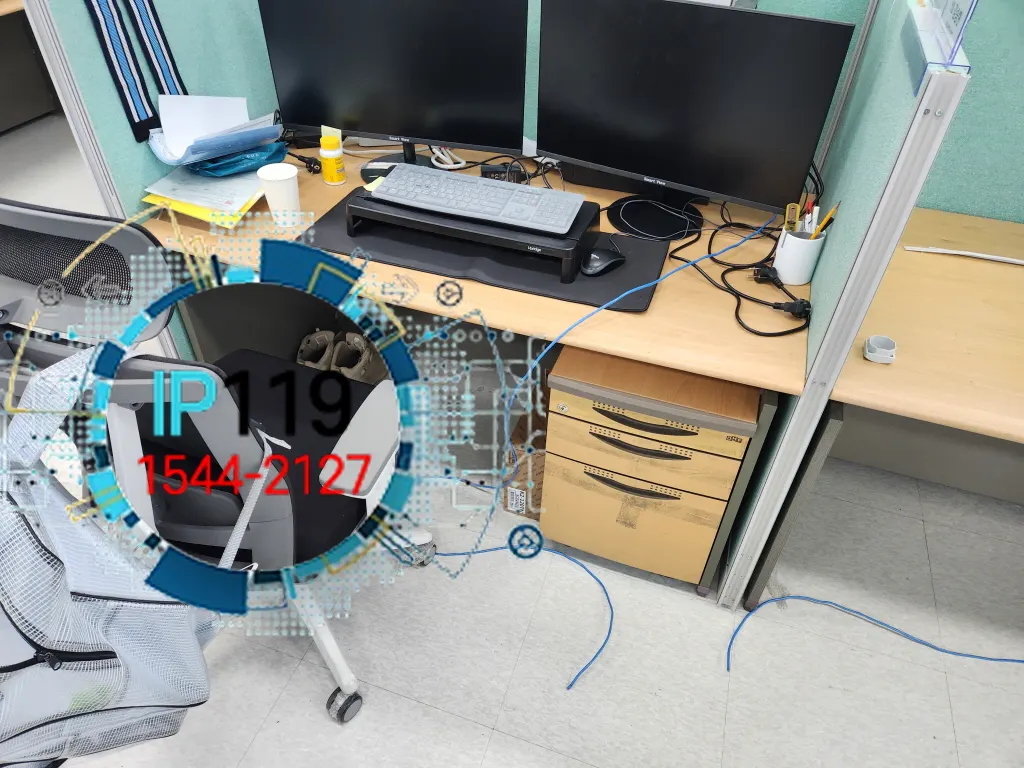경기 사무실 70자리 랜선 포설 및 콘센트 설치 사례