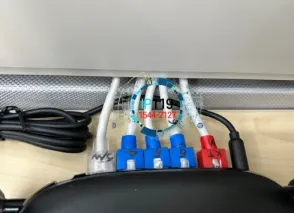 추가 자리 랜선 설치 및 선정리