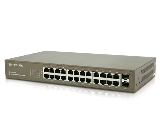 유비큐넷 STARLINK SL-G2026F 스위칭허브 24포트+2SFP 허브스위치