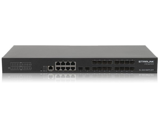 유비큐넷 STARLINK SL-G3218SFP-8TP 스위칭허브 16SFP+8TP+2SFP L2 허브스위치