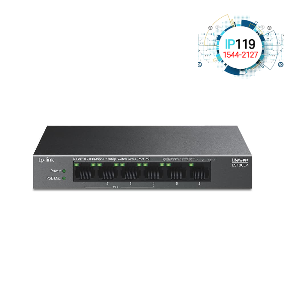 TPLINK 티피링크 LS106LP 고속 데이터 전송 네트워크 확장