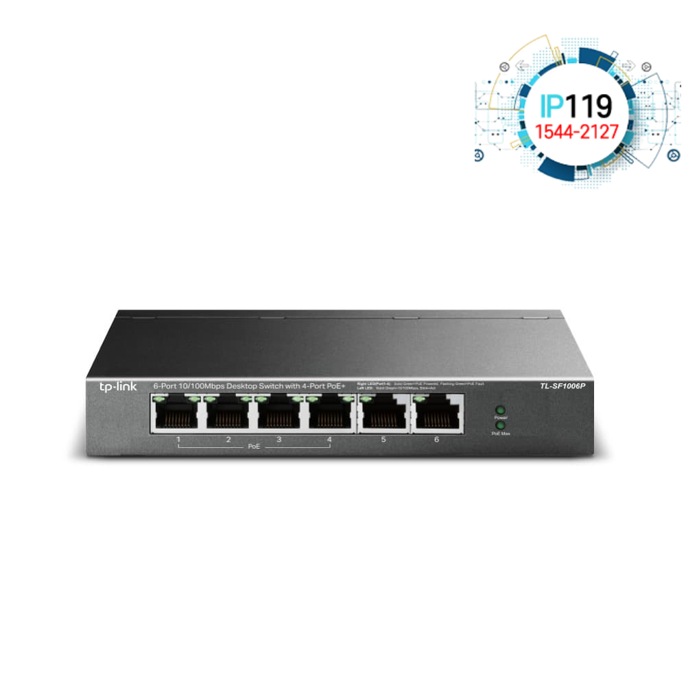 TPLINK 티피링크 TL-SF1006P 6포트 고속 데이터 전송