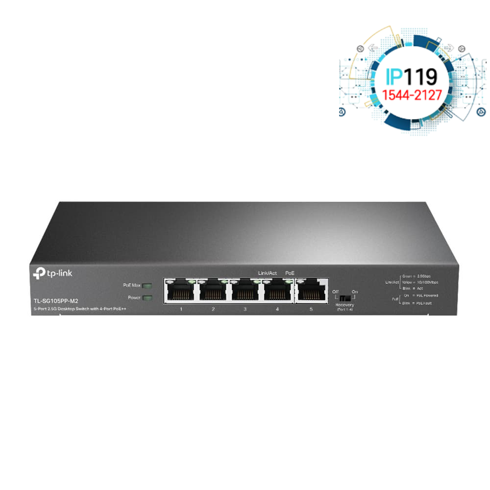 TPLINK 티피링크 TL-SG105PP-M2 기가비트 5포트