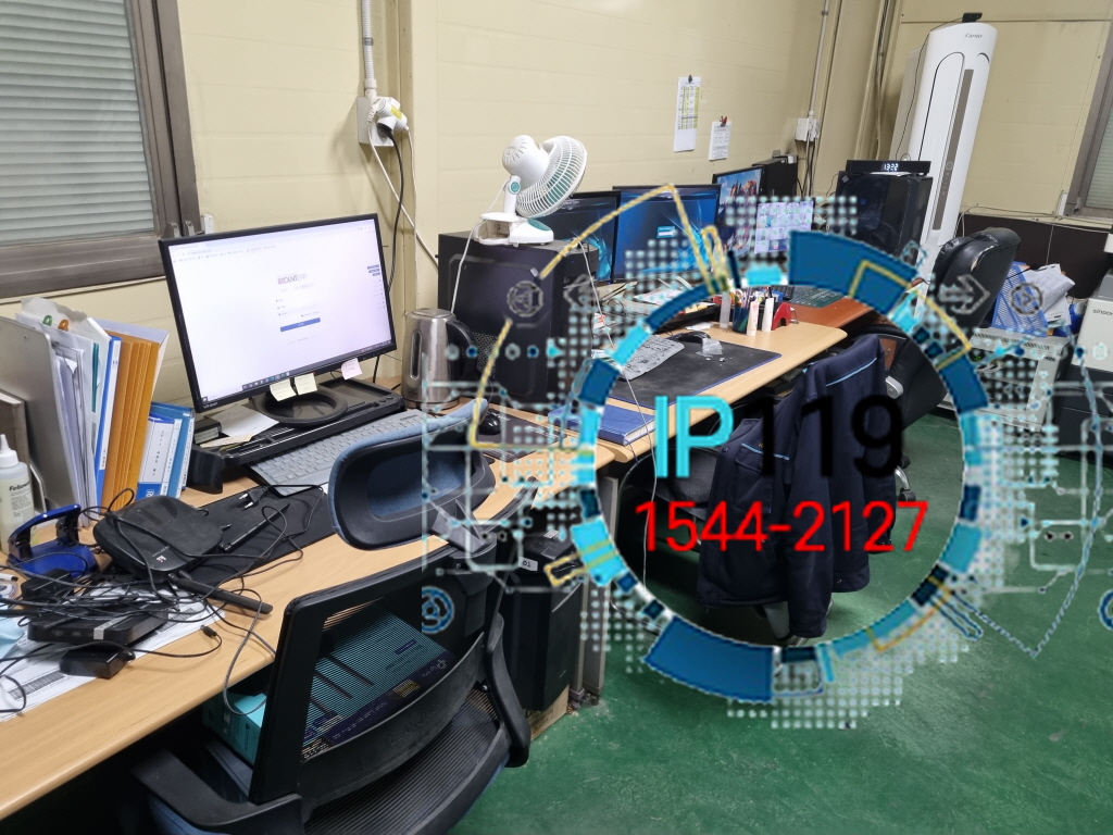 화성 사무실 11회선 랜공사 바닥 포설 및 AX17·SG1016 네트워크 작업