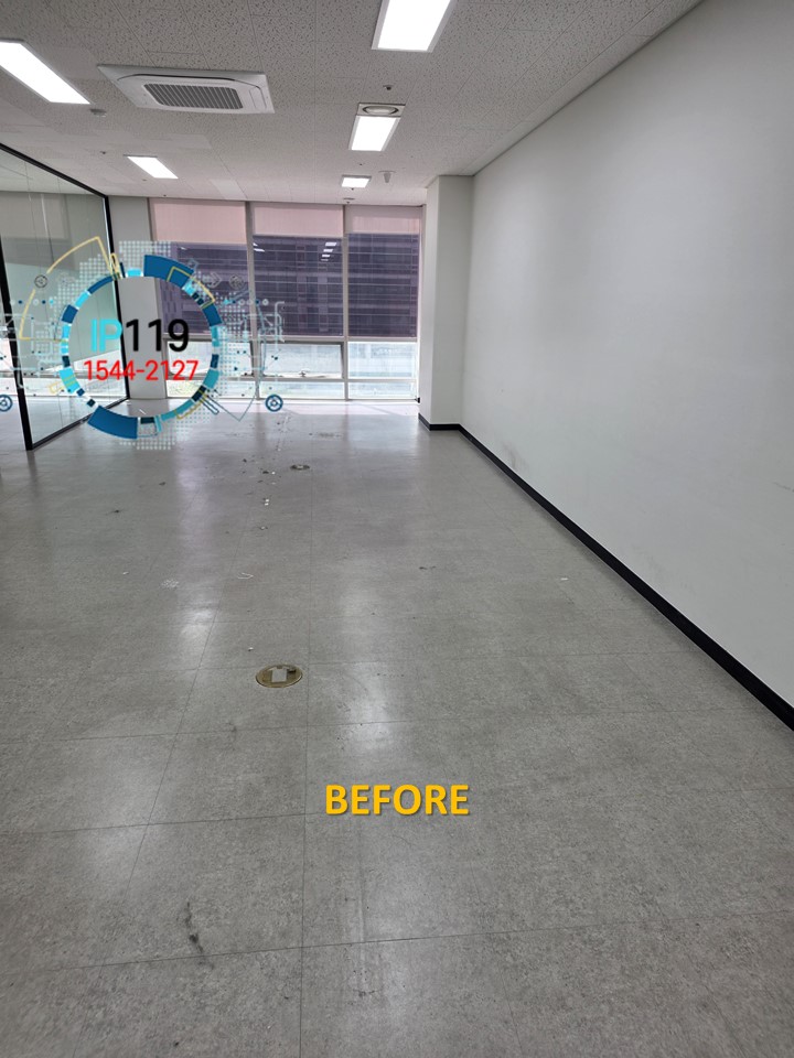 종로구 창천동 사무실 입주 전 랜선 바닥 포설 작업